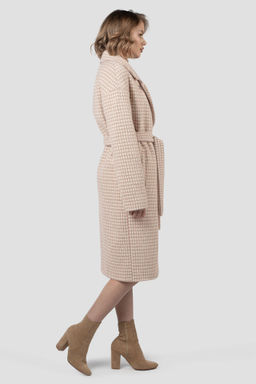 01-12117 Пальто женское демисезонное (пояс) - El podio фото 4