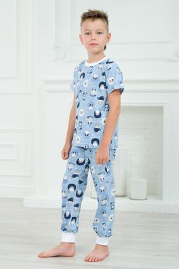 Пижама подростковая из футболки и брюк из кулирки Кошки - Амадэль фото 5