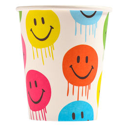 Набор бумажной посуды одноразовый «Смайл»: 10 стаканов, 10 тарелок