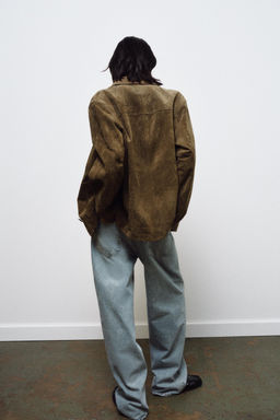 SUEDE LEATHER JACKET WITH POCKETS ZW COLLECTION LIMITED EDITION - Zara фото 11