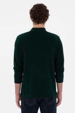 Мужская темно -зеленая базовая толстовка Неожиданная скидка в корзине - U.s. polo assn фото 5