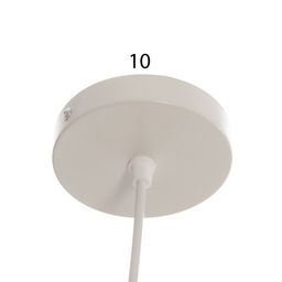 Светильник подвесной «Клауд» многогранник 1×40 Вт Е27 белый 5×6.5×95 см