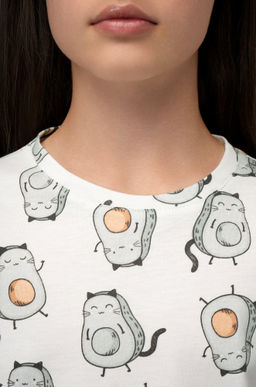 Хлопковая пижама для девочки с шортами Happyfox