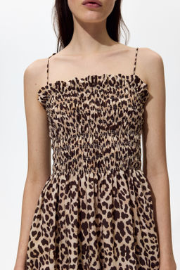 Vestido de tirantes con cuerpo nido de abeja - H&m фото 5