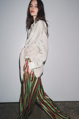 STRIPED PYJAMA TROUSERS ZW COLLECTION - Zara фото 8