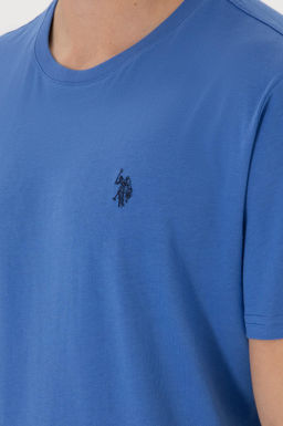 Erkek Regular Fit Bisiklet Yaka _ndigo Basic Ti__rt Sepette S_rpriz _ndirim - U.s. polo assn фото 7