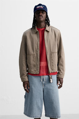 ANIMAL PRINT LEATHER KEY RING