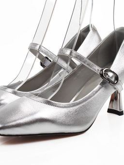 06-939A-841C GREY/SILVER Туфли женские (натуральная кожа)