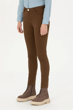 Женские темные брюки светло-коричневого цвета Неожиданная скидка в корзине - U.s. polo assn фото 2