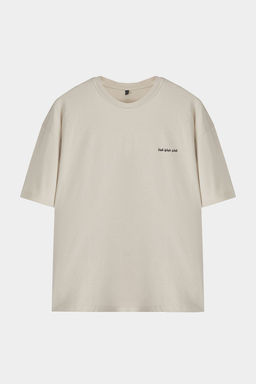 TRENDYOL MAN Siyah Oversize/Genis Kesim %100 Pamuklu Bask?l? T-Shirt TMNSS25TS00119 - Trendyolmilla фото 4