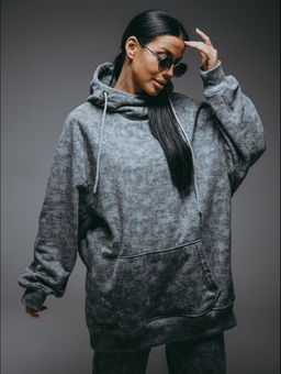 Ваниль худи женское (светло-серый варенка)