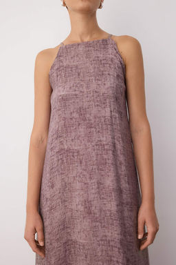 Antrasit Duz Maxi Dokuma Elbise TWOSS25EL00904 - Trendyolmilla фото 9