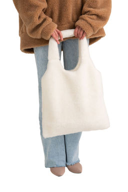 Шопер меховой Тедди ваниль