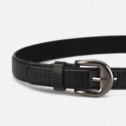 Ремень детский, ширина 2.2 см, винт, пряжка металл, чёрный