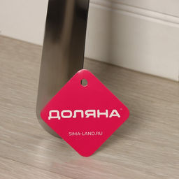 Ложка для обуви Доляна, с кольцом, металлическая, 45×4.5 см, нержавеющая сталь