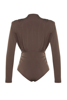 Kahverengi Drapeli C?tc?tl? Orme Body TPRAW23BD00048