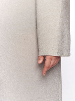 Серое платье с люрексом PP51727GRY24 - Артесса фото 4