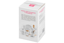 Банка д/хранения 1,2 л 11,3*11,3*18 см Шелк с дер. крышк. с сил. упл. - Elan gallery фото 4