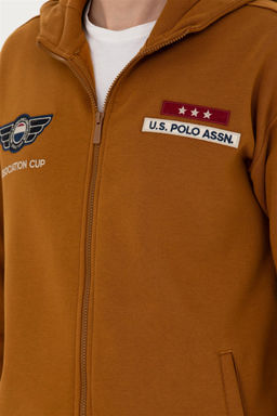 Мужской вязаный кардиган кокосового цвета - U.s. polo assn фото 7