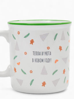 Кружка чайная новогодняя Тепла и уюта, 340 мл