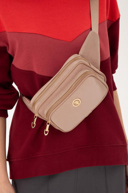 Женская поясная сумка бежевого цвета Неожиданная скидка в корзине - U.s. polo assn фото 2