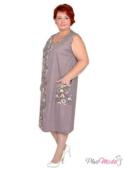 Халат Модель №1507 размеры 44-84 - Plusmoda фото 3