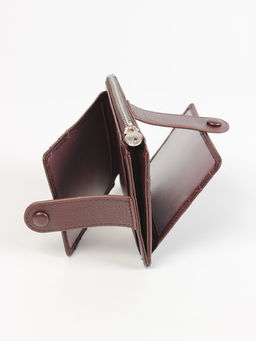 LACCOMA кредитница LA-6525-темно-бордовый натуральная кожа  фото 4