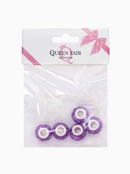 Цена за 5 шт. Шарм бусина «Хрусталик», для творчества, фиолетовый