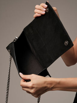 Сумка замшевая Deboro 30715 черная