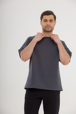 120 Оверсайз футболка, графит - Knitka wear фото 8