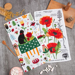 Набор кухонных полотенец Доляна Весна 35х60 см - 2шт, 100% хл