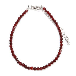 Браслет Шпинель с алмазной огранкой Аметистовый 3мм