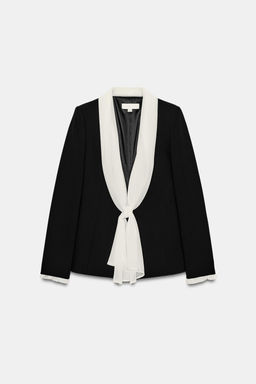SCARF TIE BLAZER - Zara фото 7