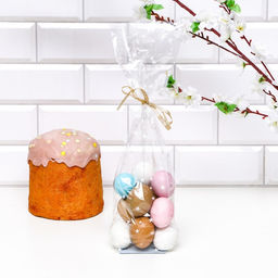 Цена за 12 шт. Пакет "Подарочный", с жестким дном, МИКС, 6 х 8 х 23,5 см