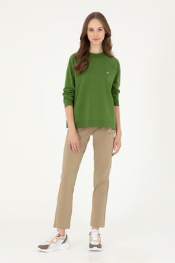 Женские спортивные штаны цвета хаки Неожиданная скидка в корзине