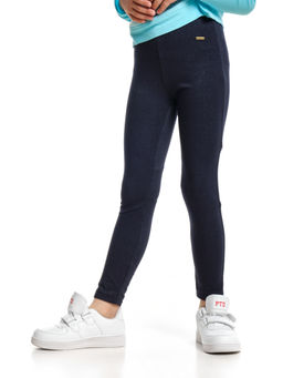 Бриджи для девочки спортивные детская одежда лосины домашние UD 1144 тем.джинс
