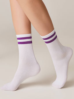 Носки жен. ACTIVE 19С-65СП (72/6)! - 157 белый-сиреневый