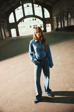 Camisa denim entallada - H&m фото 7