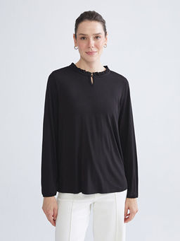 F?rf?rl? Bisiklet Yaka Bluz