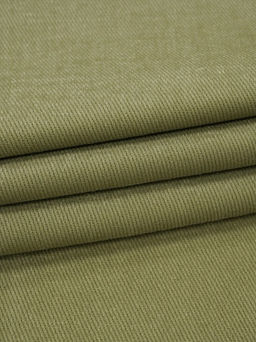 Джинс с ворсом цв.Св.оливковый хаки, ш.1.45м, хлопок-100%, 330гр/м.кв - Купава фото 2