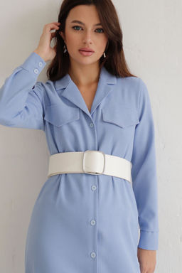 Платье-рубашка с английским воротником - Martichelli фото 265