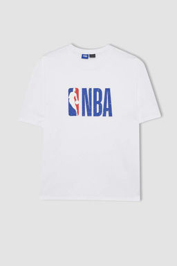 DeFactoFit Футболка NBA Wordmark стандартного кроя с круглым вырезом и короткими рукавами фото 4