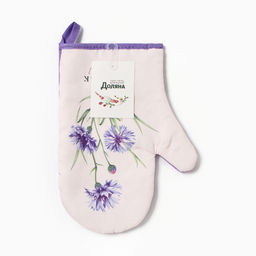 Варежка-прихватка Василек, 20?27 см,100% п/э