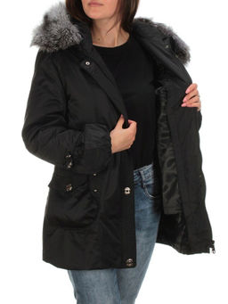 2012 BLACK Куртка зимняя женская с подстежкой (натуральный мех)