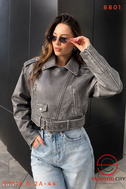 Кожаная женская куртка - Bruno фото 3