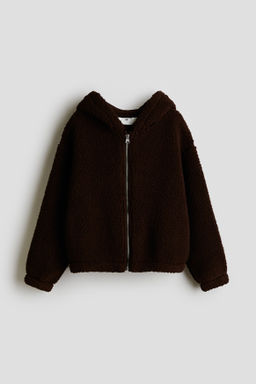 Chaqueta de borreguito con capucha