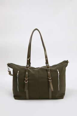 Kahverengi Cift Ask?l? Buyuk Maxi Tote Kad?n Maksi Boy Omuz Cantas? TAKAW26OC00073 - Trendyolmilla фото 9