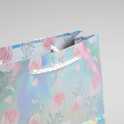 Пакет подарочный голографический Happy, 15 12 5,5 см - Дарите счастье фото 3