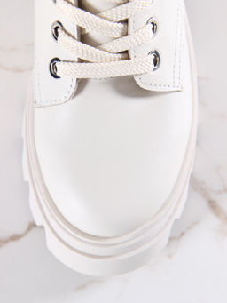 Ботинки 329.зиплайнbe.Бежевый/байка