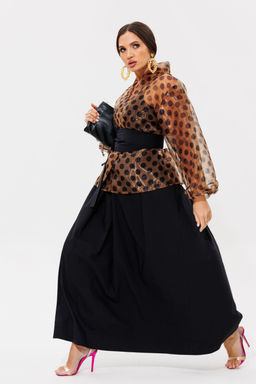 Костюм Anastasia 1162.1 кофе/черный